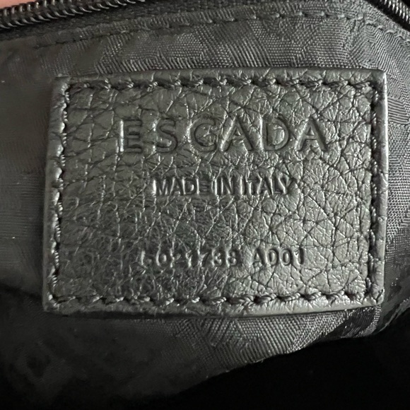 Escada large leather shopping bag with gold studs - Picture 5 of 11